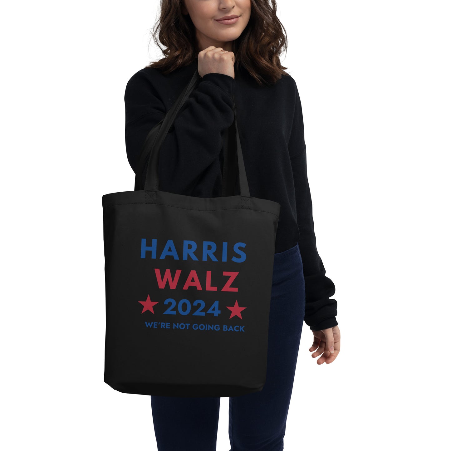 Eco Tote Bag - Harris Walz We're Not Going Back