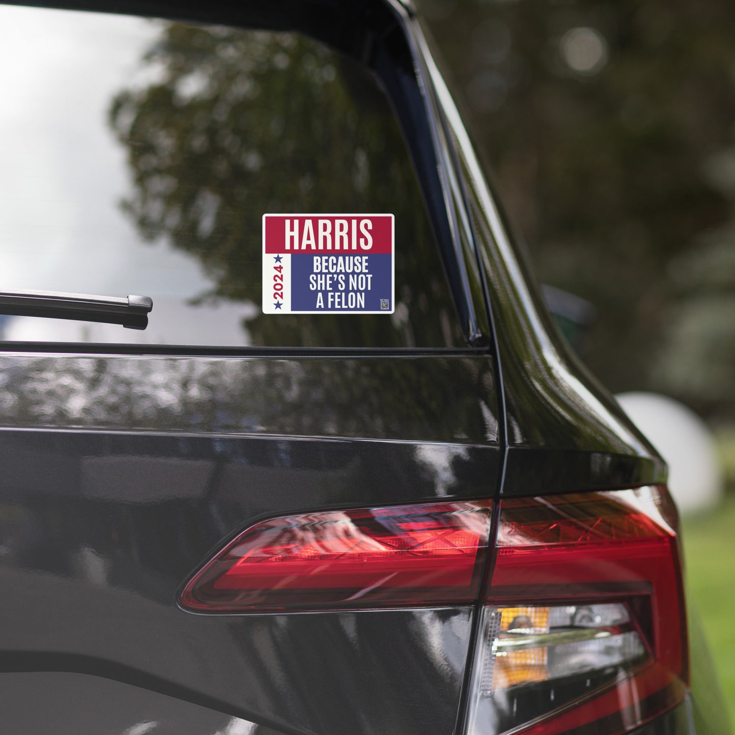 Bubble-free stickers - Because she's not a felon
