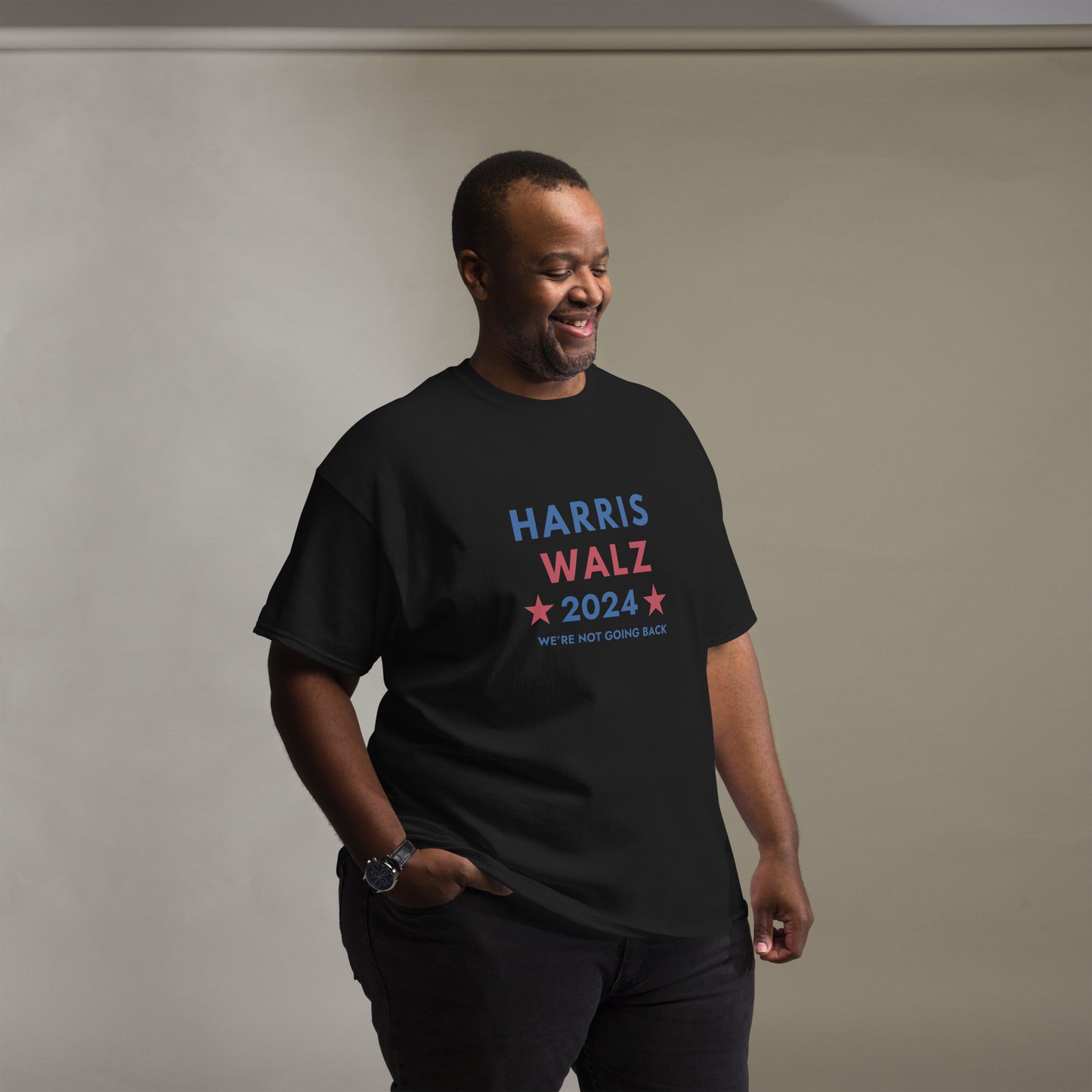 Unisex classic tee -  Harris Walz We're Not Going Back