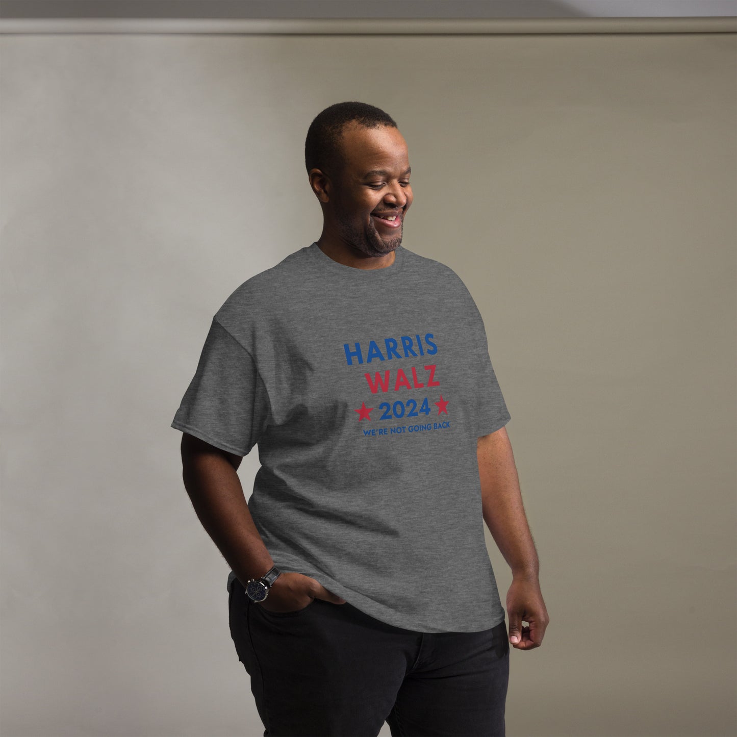 Unisex classic tee -  Harris Walz We're Not Going Back