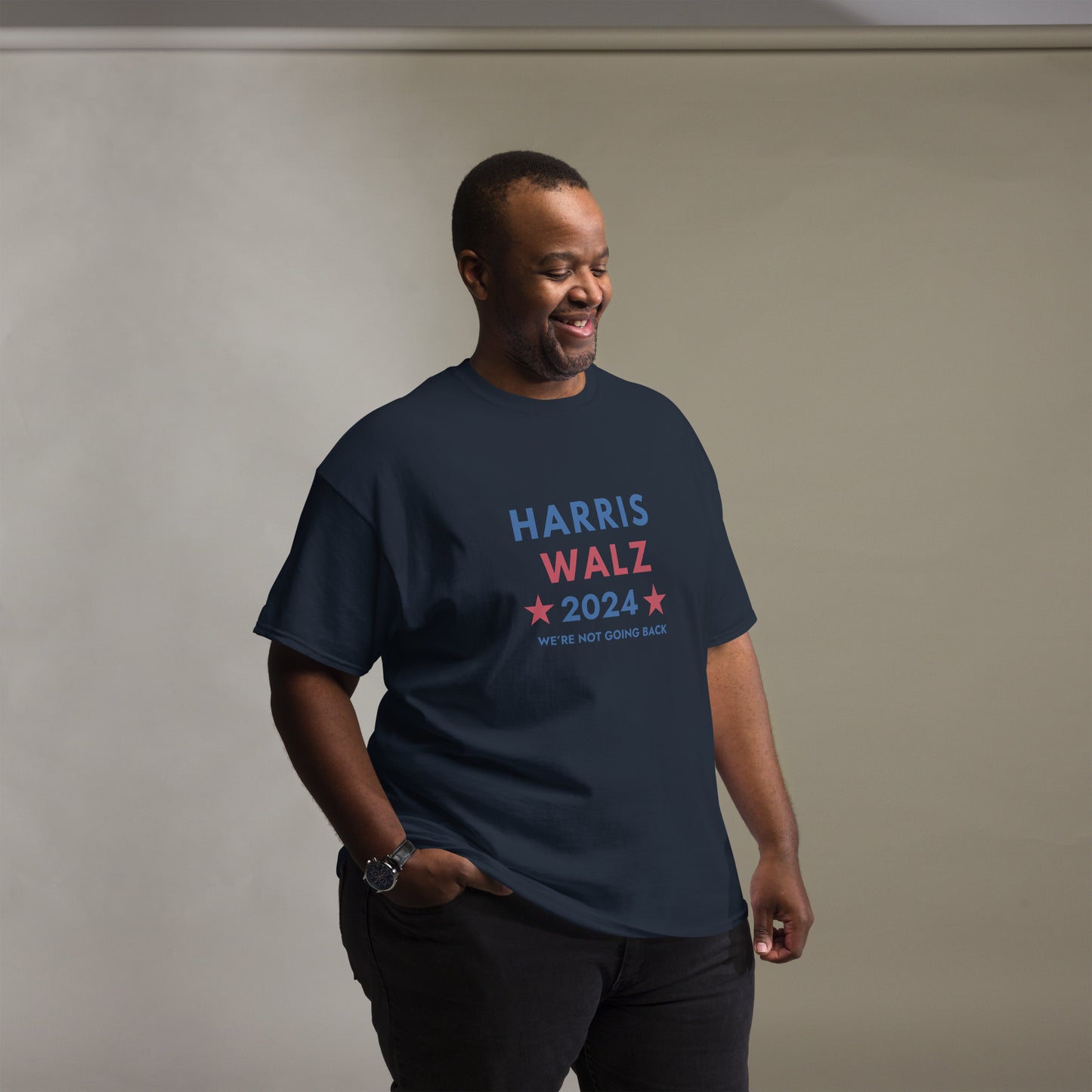 Unisex classic tee -  Harris Walz We're Not Going Back