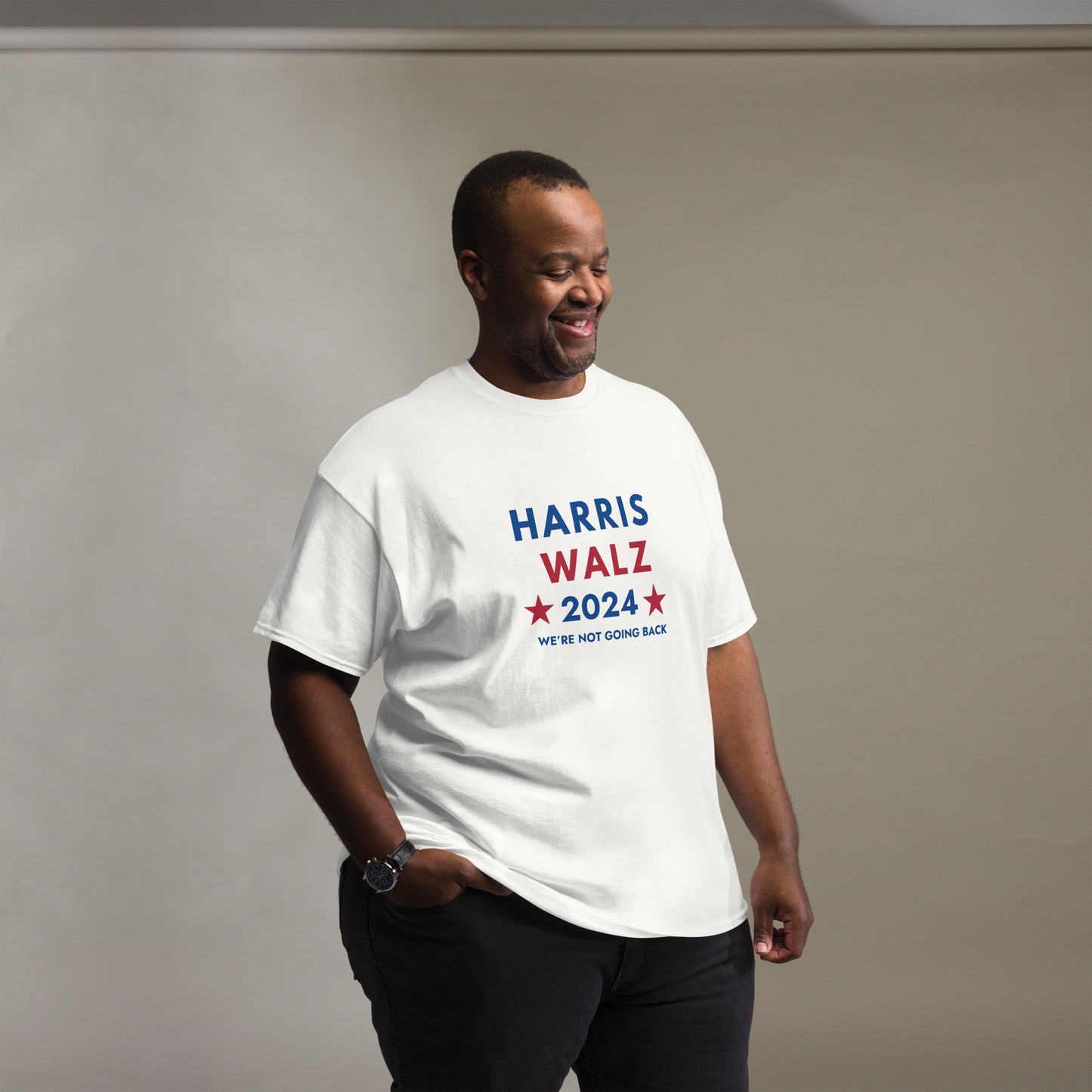 Unisex classic tee -  Harris Walz We're Not Going Back