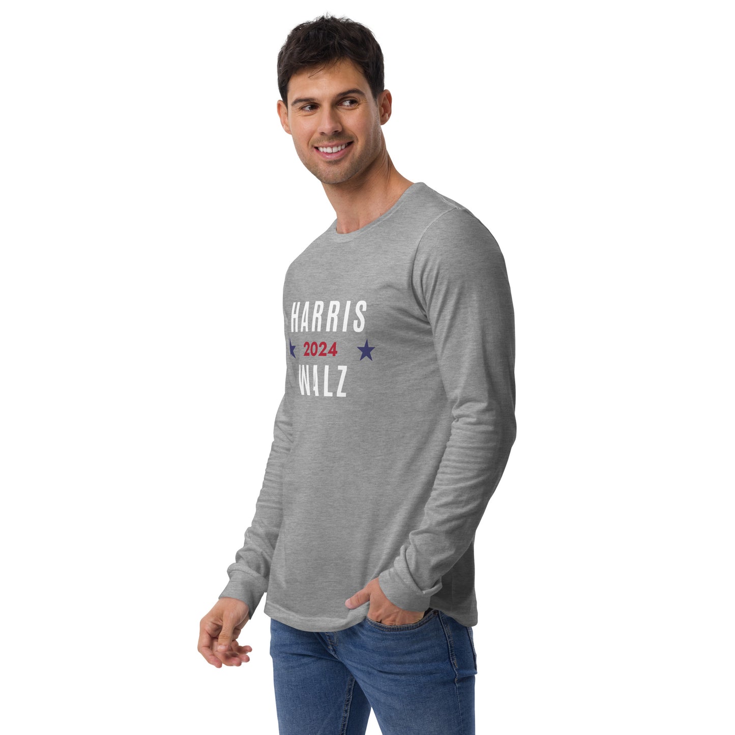 Unisex Long Sleeve Tee - Harris Walz 2024