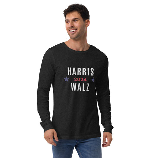 Unisex Long Sleeve Tee - Harris Walz 2024
