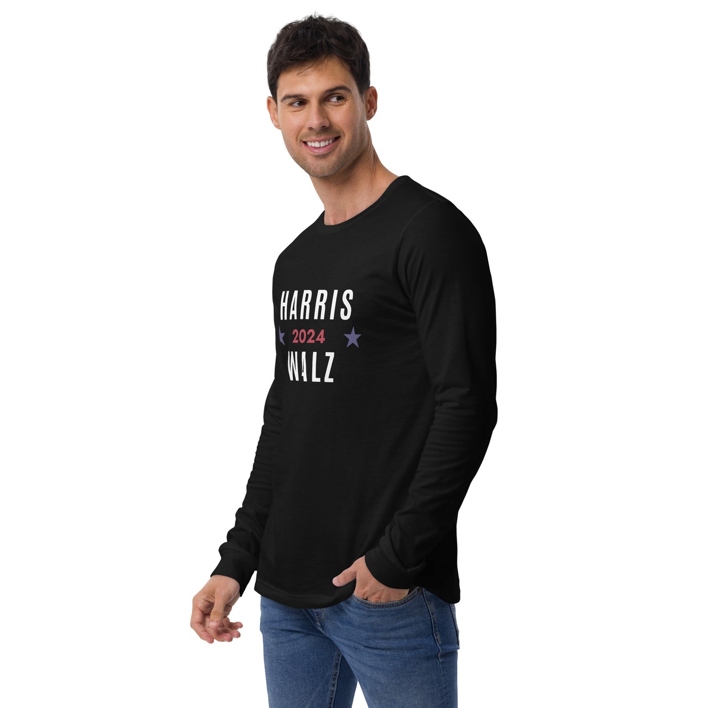 Unisex Long Sleeve Tee - Harris Walz 2024