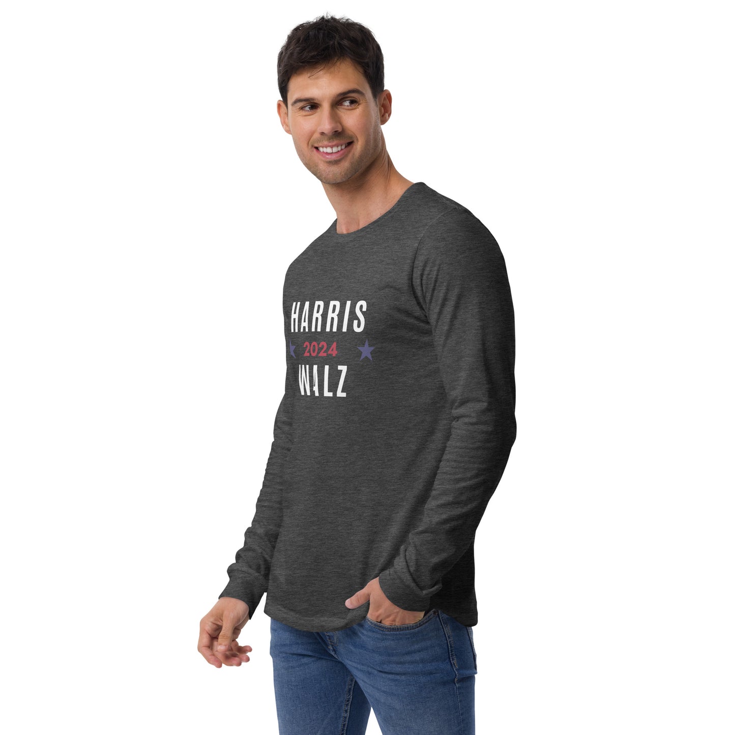 Unisex Long Sleeve Tee - Harris Walz 2024
