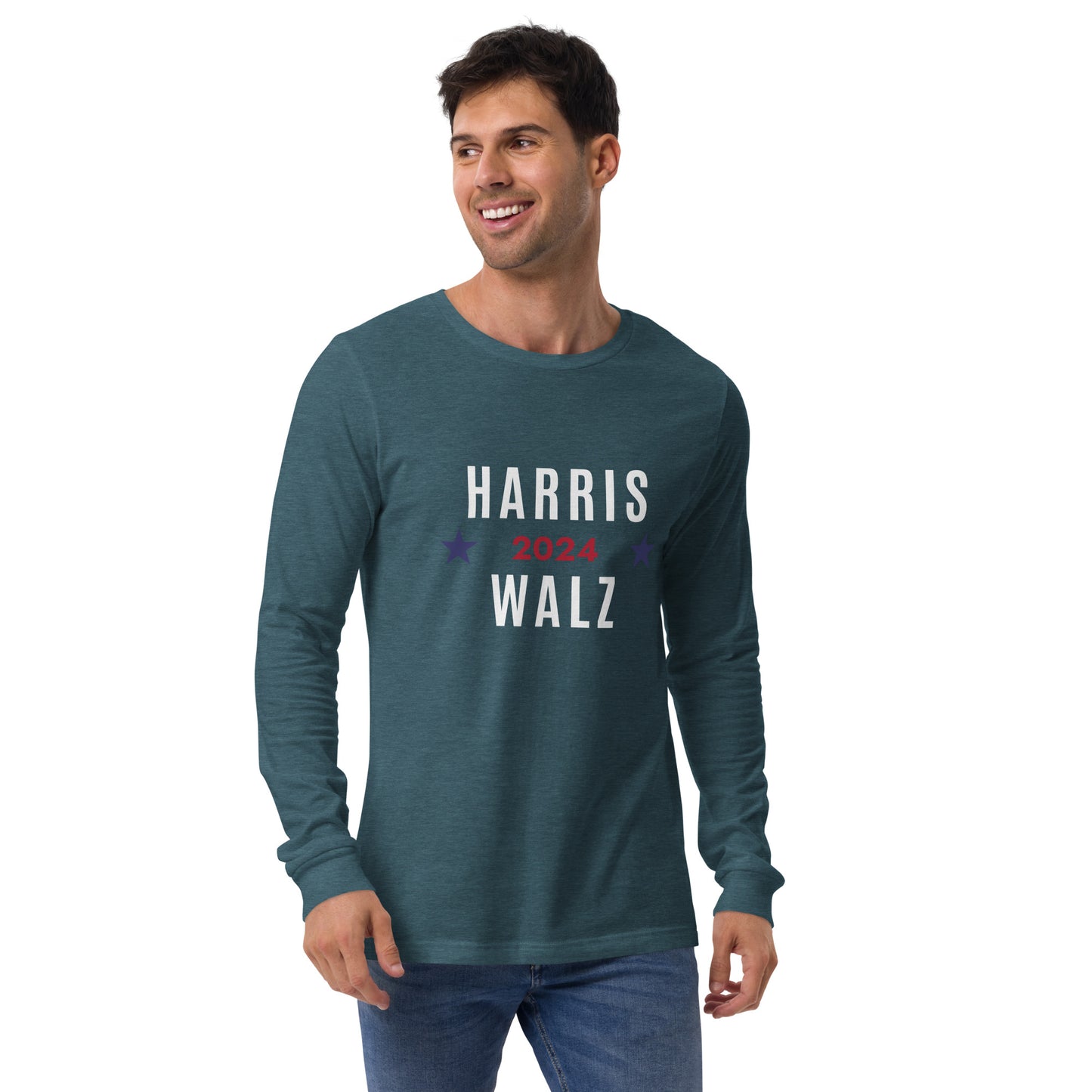 Unisex Long Sleeve Tee - Harris Walz 2024
