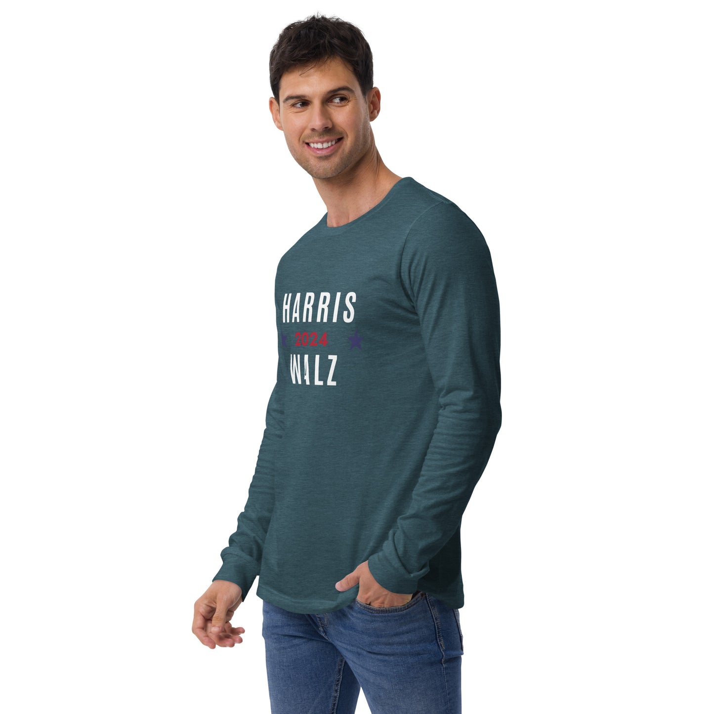 Unisex Long Sleeve Tee - Harris Walz 2024