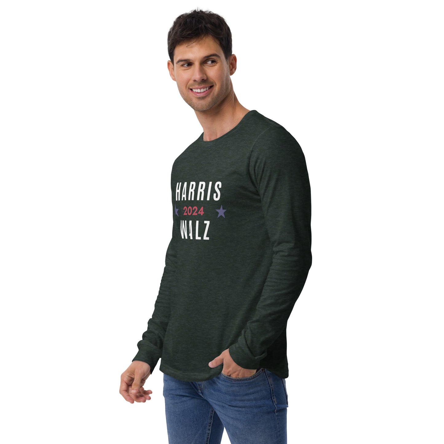 Unisex Long Sleeve Tee - Harris Walz 2024