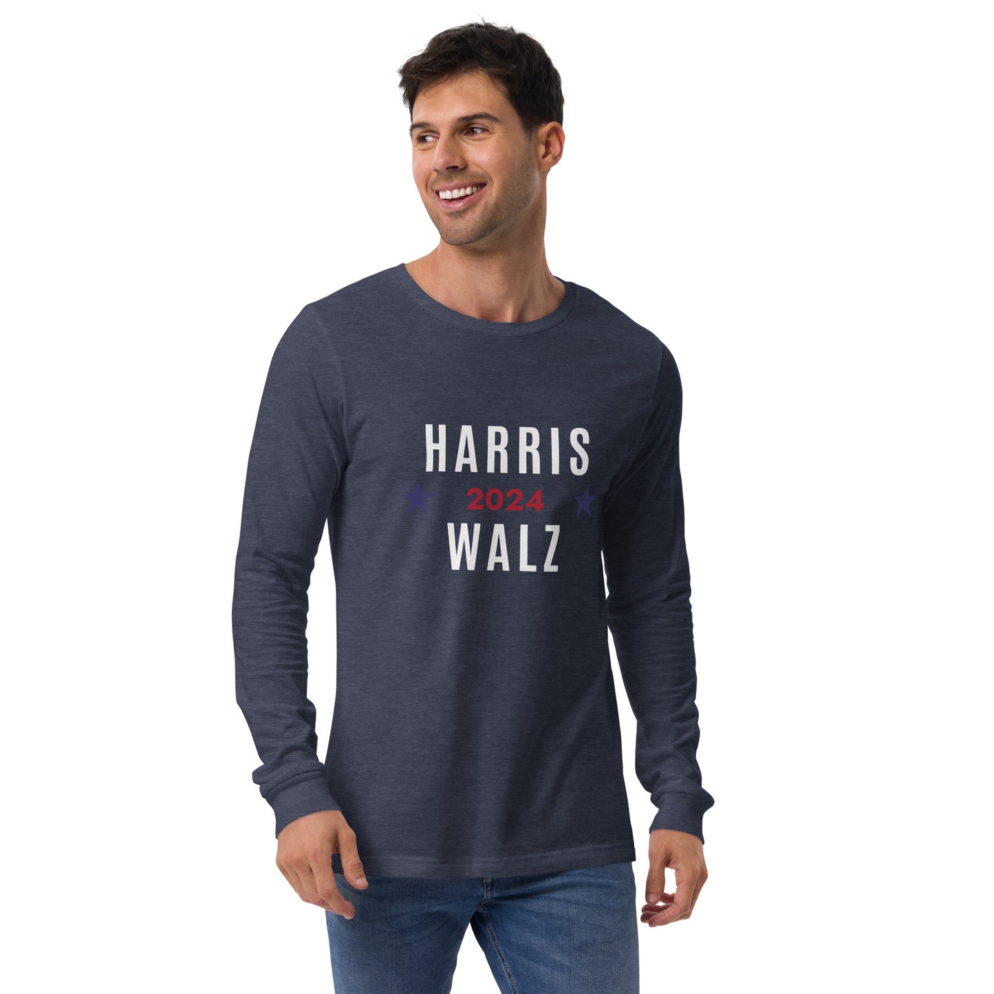 Unisex Long Sleeve Tee - Harris Walz 2024