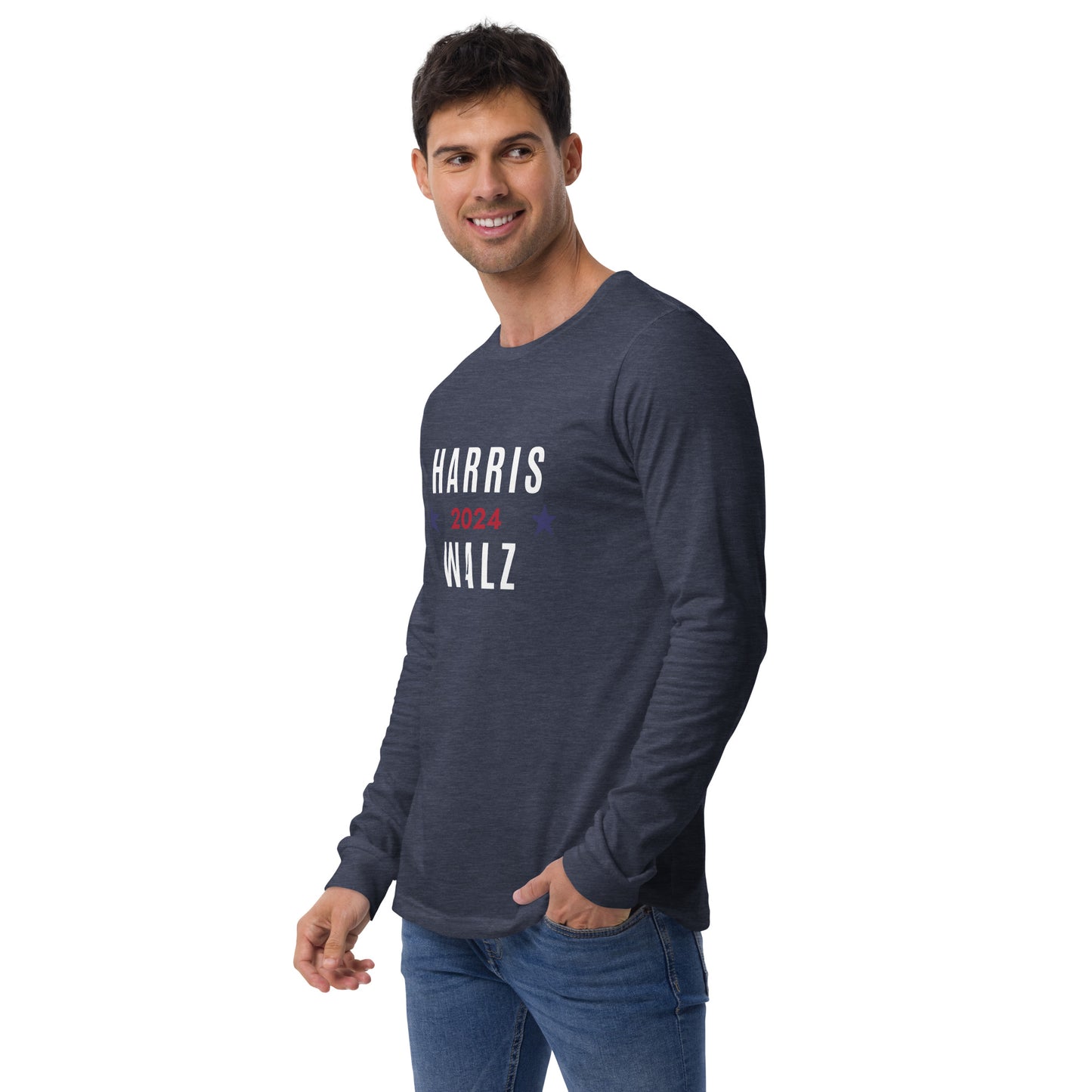 Unisex Long Sleeve Tee - Harris Walz 2024