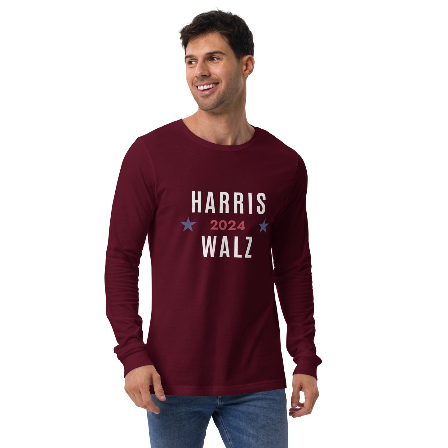 Unisex Long Sleeve Tee - Harris Walz 2024
