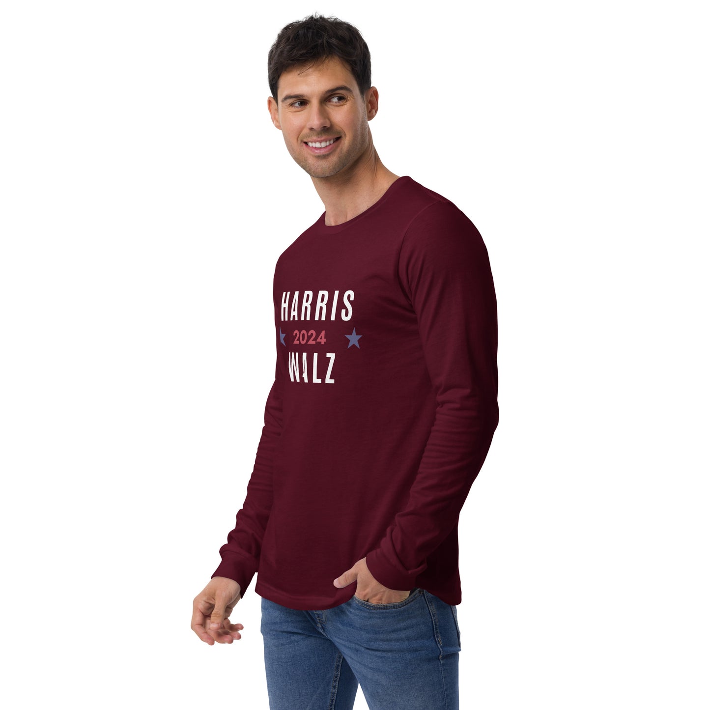 Unisex Long Sleeve Tee - Harris Walz 2024