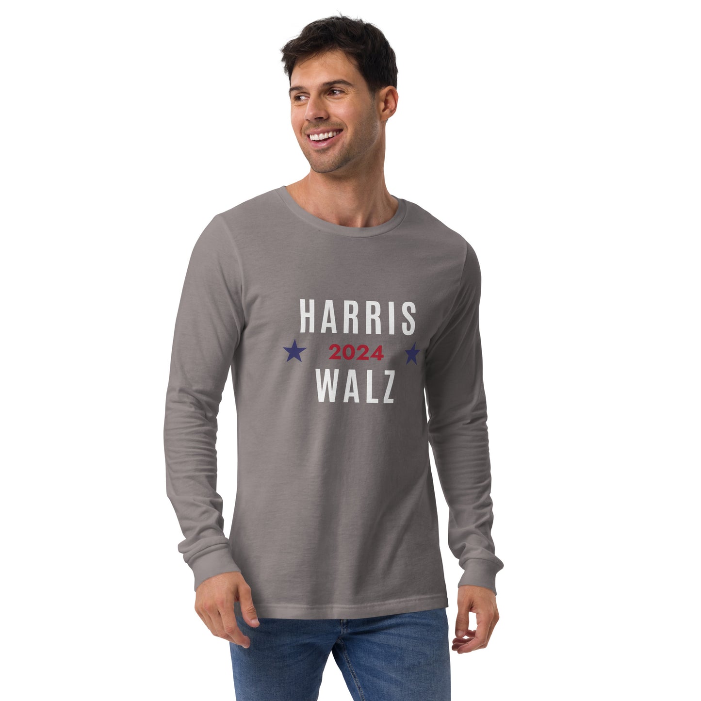 Unisex Long Sleeve Tee - Harris Walz 2024