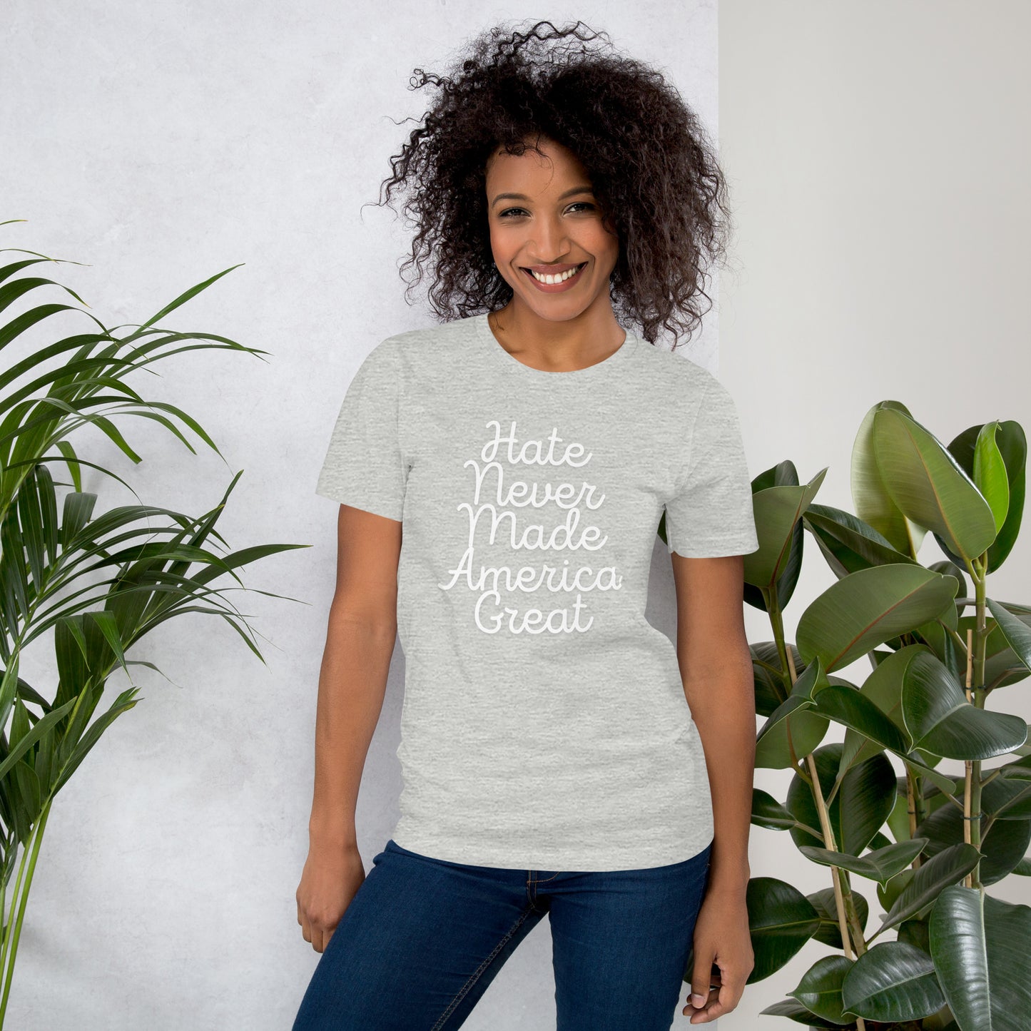 Unisex t-shirt - Hate Never Made America Great
