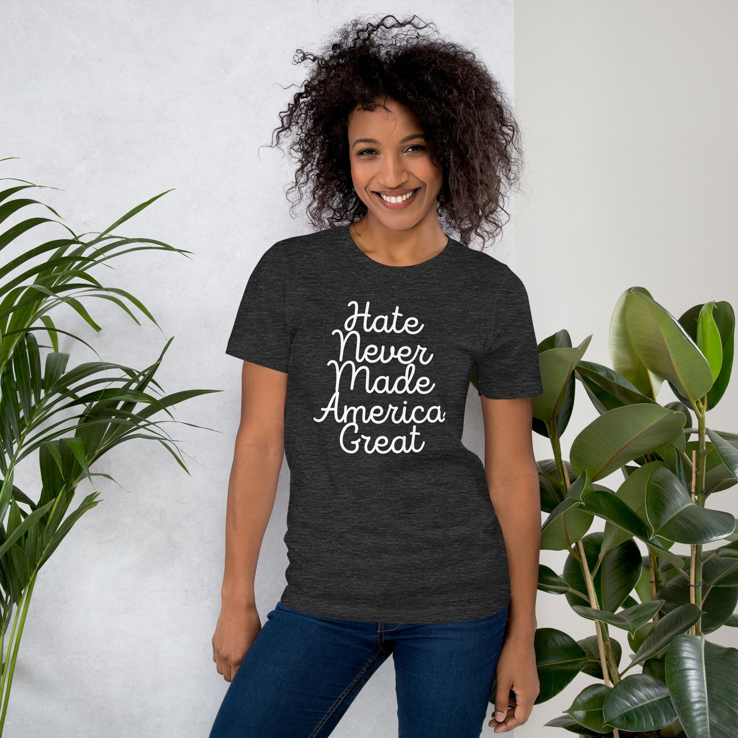 Unisex t-shirt - Hate Never Made America Great