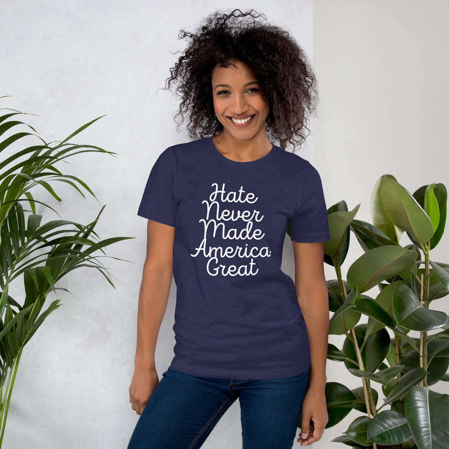 Unisex t-shirt - Hate Never Made America Great
