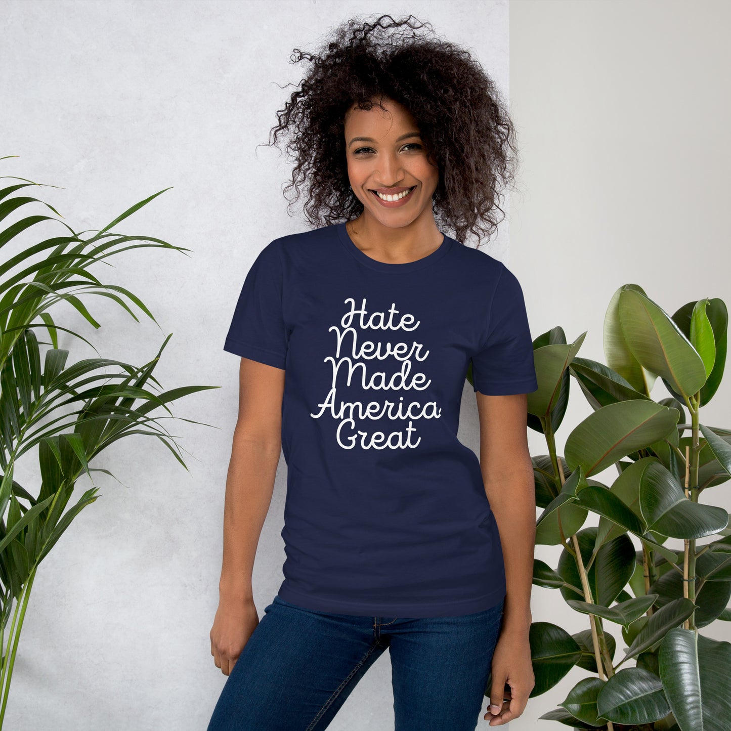 Unisex t-shirt - Hate Never Made America Great