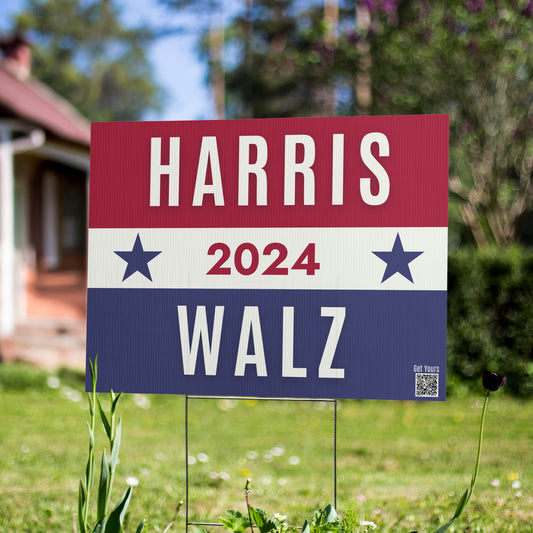 Harris Walz Yard Sign - 2024