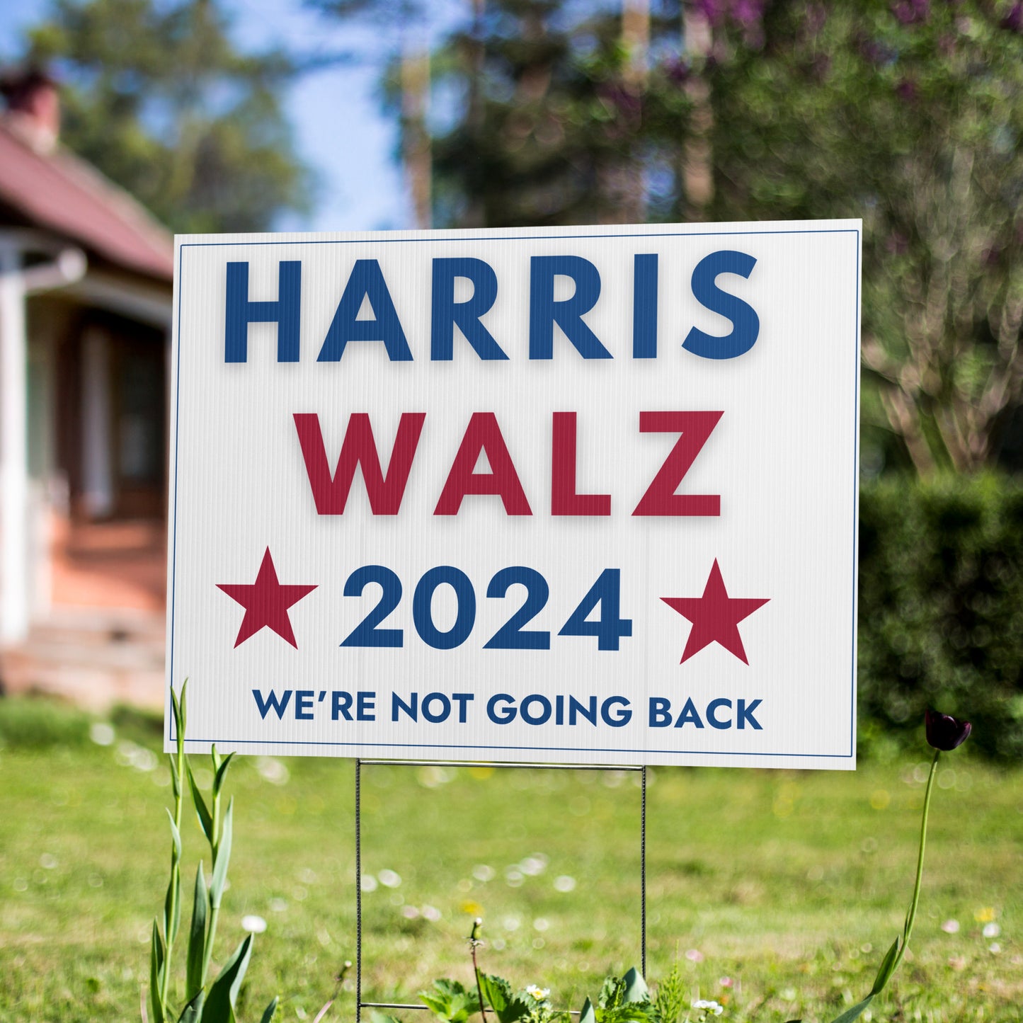 Harris Walz Yard Sign